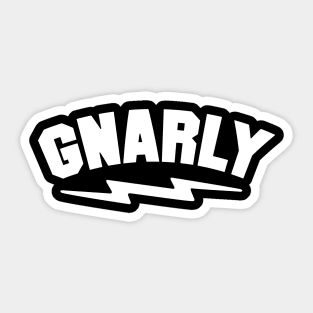 Gnarly Magazine Lightning Bolt Sticker
